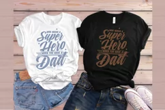 Fathers Day SVG PNG DXF EPS Super Hero Dad SVG Dad Quote SVG Product Image 2
