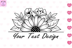 Flower Monogram Svg, Flower Svg Product Image 1