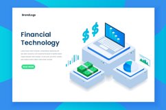 Flat color Modern Isometric financial technology concept Product Image 1