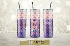 Mer mama sublimation design Skinny tumbler 20 oz Product Image 1