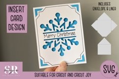Christmas insert card design| Paper cutting | Cricut Joy Product Image 1