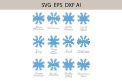 Snowflake Bundle Svg, Winter svg, Christmas Decor svg Product Image 2