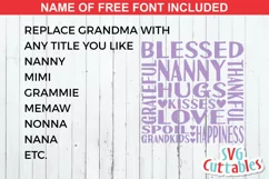 Grandma SVG | Grandma Subway Art | Shirt Design Product Image 3