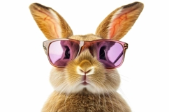 funny bunny with glasses Product Image 1