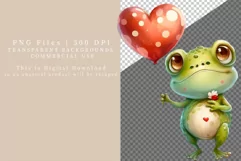 Frog clipart, Love clipart, Valentines Day clipart Product Image 3