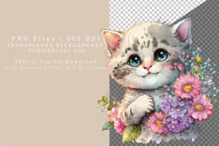 Kitten clipart, Cat clipart, Birthday clipart Product Image 3