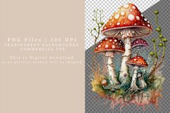 Mushrooms sublimation, Autumn bundle clipart, Sublimation Product Image 8