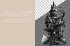 Haunted house, Halloween clipart Product Image 6