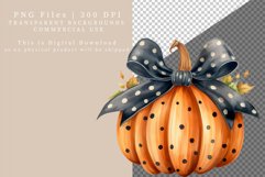 Autumn pumpkin clipart, Pumpkin clipart Product Image 2