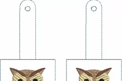 ITH Howard the Owl Hand Sanitizer Holder- Snap Tab 5x7 Hoop Product Image 5