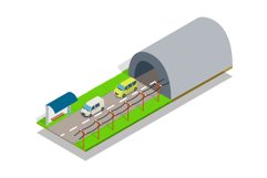 Way concept banner, isometric style Product Image 1