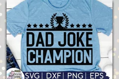 Dad Joke Champion SVG DXF PNG EPS Cutting Files Product Image 1