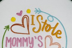 I stole my Mommy's heart. Embroidery design Product Image 4