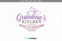 Grandma's Kitchen, Heart of our home - svg cut files Product Image 2