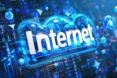 Internet Technology Background Wallpaper Product Image 1