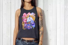 png horse horse in flowers just a girl who loves horses Product Image 3