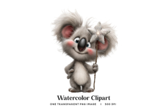 Christmas Koala Star Wand PNG Product Image 1