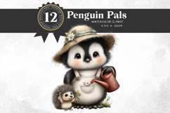 Baby Penguin Pals in Jobs Clipart Set Product Image 11
