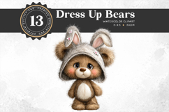 Dress Up Teddy Bears Costume Clipart Set Product Image 11