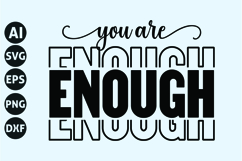 You Are Enough Svg, God Svg, Bible Svg Product Image 1