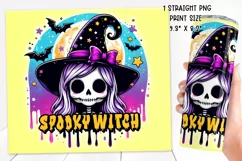 Cute and Spooky Halloween Tumbler wrap PNG, 20 oz. Product Image 2