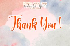 Stained Glass Bird Sublimation Product Image 11