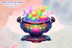 Stained Glass Halloween Sublimation Clipart Product Image 11
