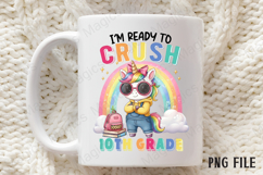 10TH Back to School Unicorn Sublimation Product Image 3