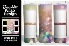Photo Sublimation Tumbler Template Skinny Product Image 2