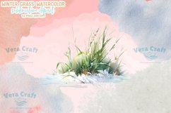 Winter Grass Watercolor Sublimation Clipart Product Image 10