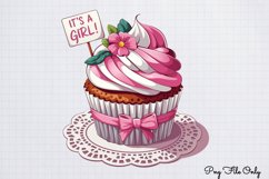 Baby Girl Desserts Clipart PNG Product Image 1