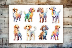 56 Watercolor Dogs | Stickers For Cricut | PNG Product Image 12