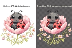 12 Spring Bugs Clipart Bundle, Watercolor Insects PNG Product Image 12