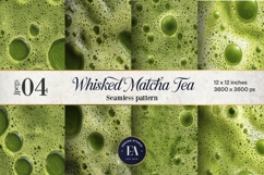 Matcha Foam Texture, Green Bubble Pattern Product Image 1