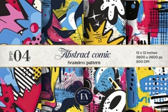 Pop Art Digital Paper |Comic Book Background Product Image 1
