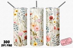 Whimsical Floral 20oz Tumbler PNG Sublimation Bundle Product Image 5