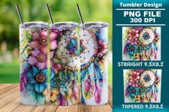 Dreamcatcher 20oz skinny Tumbler wrap design png Product Image 1