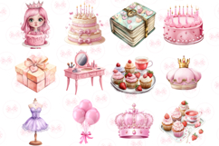 Birthday Coquette Queen Clipart, Set of 26 Png Bundle Product Image 3