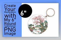 Scenic Round Ornament - Sublimation Landscape Art Product Image 1