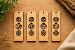 Personalized Wooden Alphabet Bookmark Bundle Product Image 1