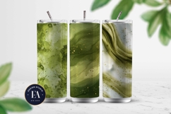 Spilled Matcha Texture, Green Abstract Liquid Digital Paper Product Image 2