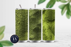 Matcha Powder Texture, Green Matcha Dust Digital Paper Product Image 2