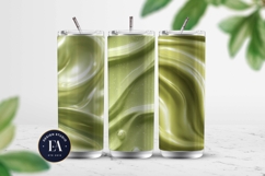 Matcha Liquid Marble, Green Abstract Swirl Digital Paper Product Image 2