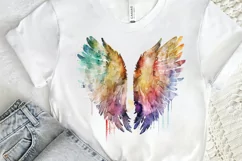 Watercolor Angel's Wings PNG Clipart Product Image 3