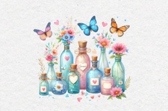 Summer Clipart, Bottles and Jars, PNG Product Image 2