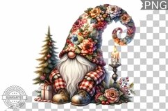 Christmas Gnome Sublimation - Clipart PNG Design Product Image 1