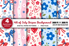 4th Of July Stripes Background PNG Product Image 1