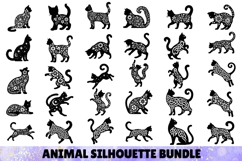 449 Animal Silhouette Stencil Bundle SVG, Celtic, Floral Product Image 11