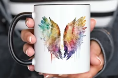 Watercolor Angel's Wings PNG Clipart Product Image 2