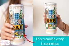 Best Dad Photo tumbler wrap PNG, Father's Day tumbler PNG Product Image 3
